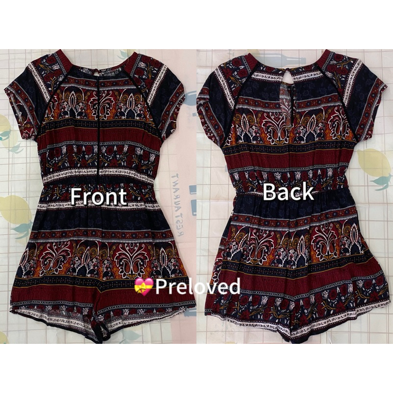 CNY047 Preloved Casual Floral Jumpsuit