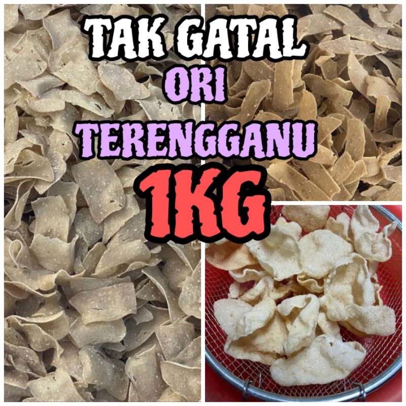Keropok Keping New Stock Original Terengganu/Keropok Lidah Ayam/Keping Besar