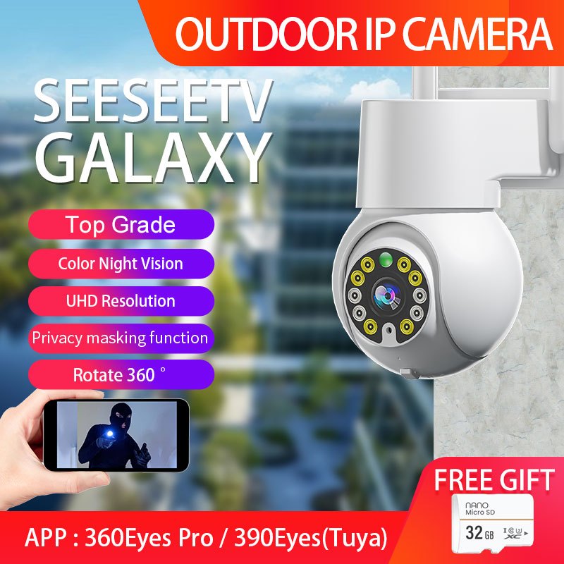 SEESEETV GALAXY OUTDOOR CCTV UHD Wireless Wifi IP Camera