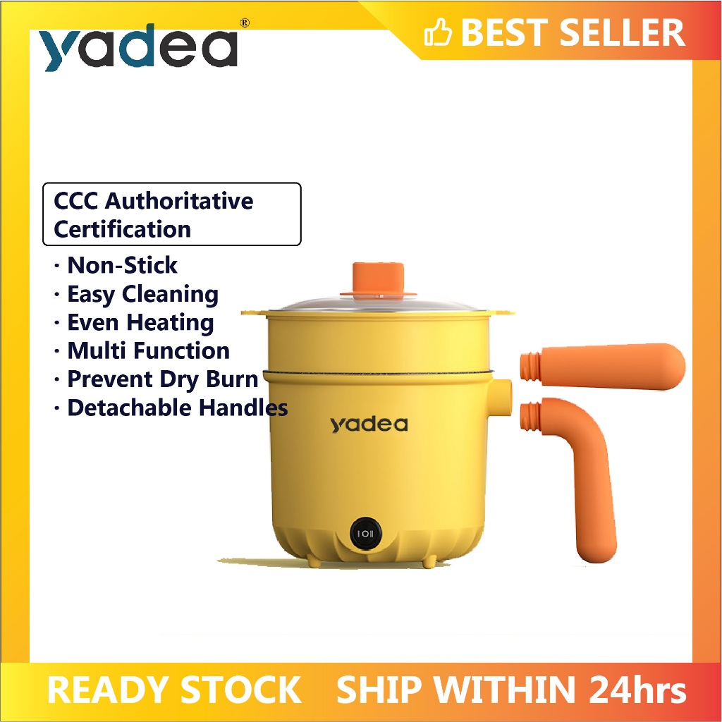 YADEA Multi Electric Cooker Mini Rice Cooker Frying Pan Periuk Nasi Elektrik with Steamer