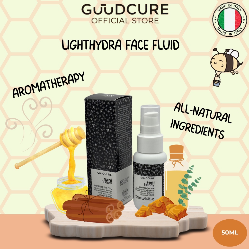 ITALIAN HONEY SKIN TIGHTENING/LIFTING FACE FLUID W/ HYALURONIC ACID & VITAMIN E | SANI HONEY BLACKHYDRA | 50ML