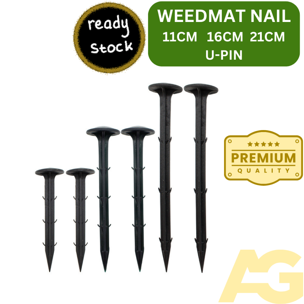 Weedmat Nail 11cm&16cm&21cm&U-PIN/ Paku Weedmat 11cm&16cm&21cm Premium Quality /U NAIL 11cm&16cm&21cm Hardware Garden