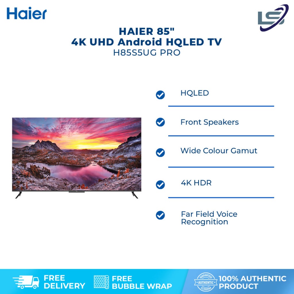 HAIER 50" 4K UHD Android HQLED TV H50S5UG PRO