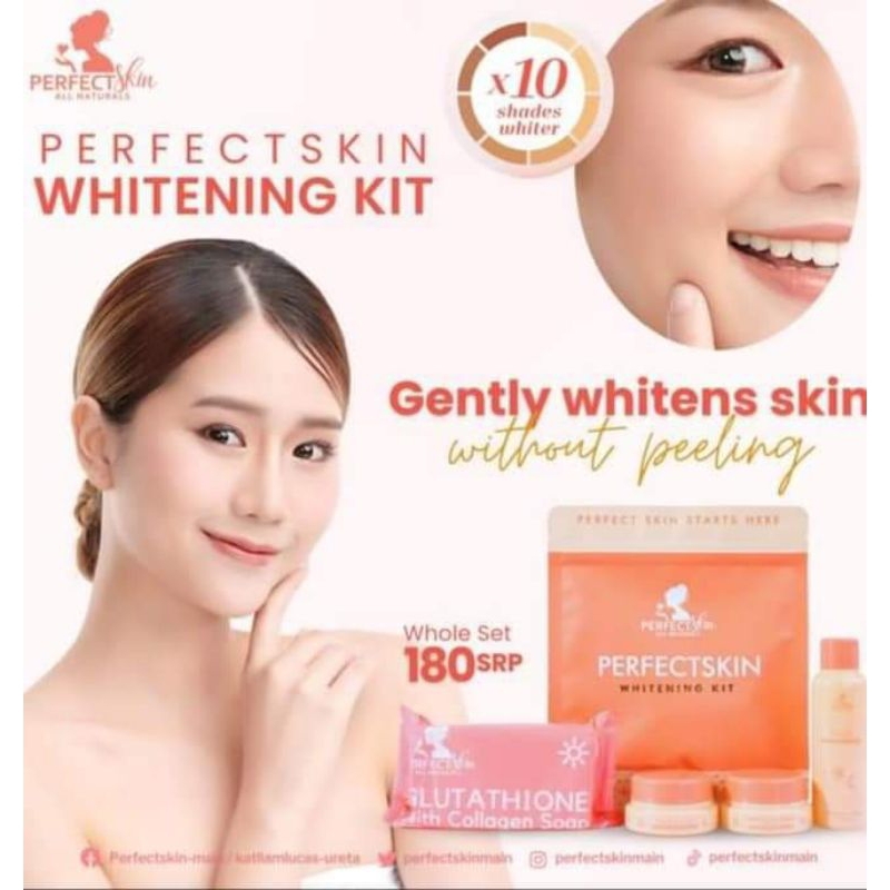 perfect skin whitening kit new packing