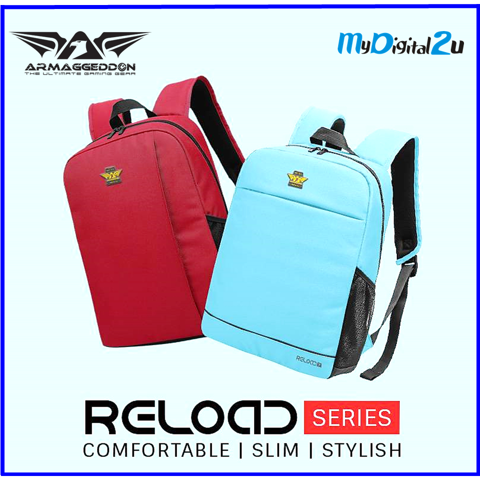 Armaggeddon Reload Series Eco Friendly 15.6" Laptop Backpack | Comfortable and Light Weight