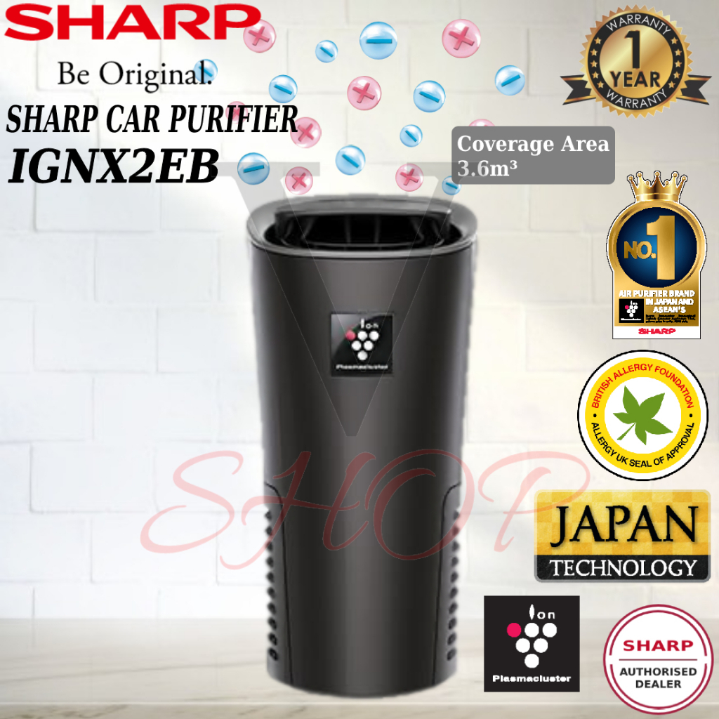 SHARP 3.6m³ PLASMACLUSTER TECHNOLOGY CAR ION GENERATOR IGNX2EB