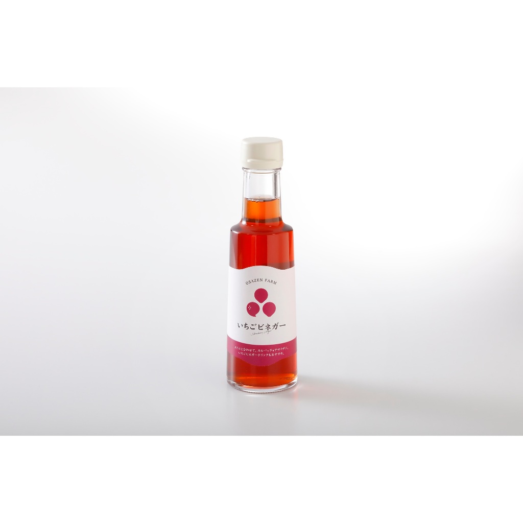 OsazenFarm Strawberry Vinegar (Can be used for cooking, drinks, and dressings / contents:200ml / Made with strawberries from Kyoto, Japan) Direct from Japan