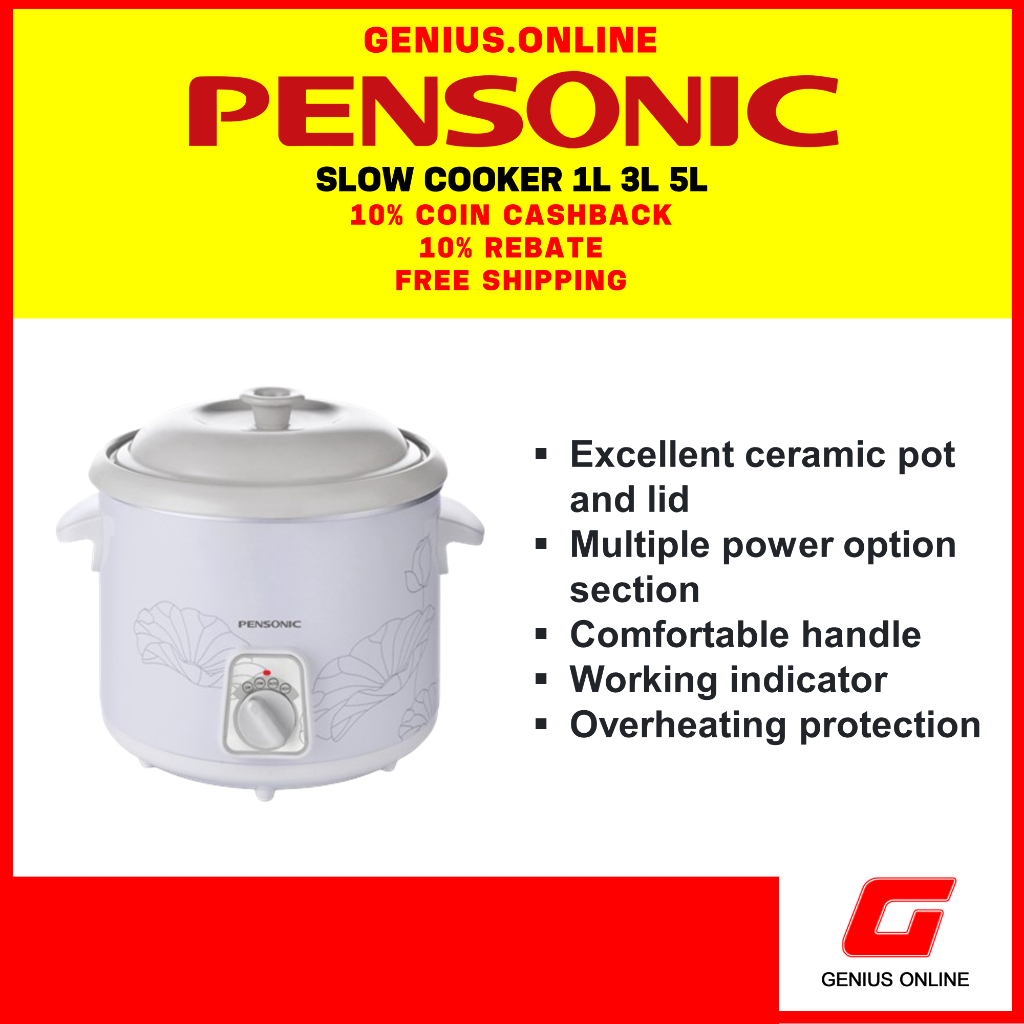 PENSONIC Slow Cooker (1L/3L/5L) PSC-101/PSC-301/PSC501