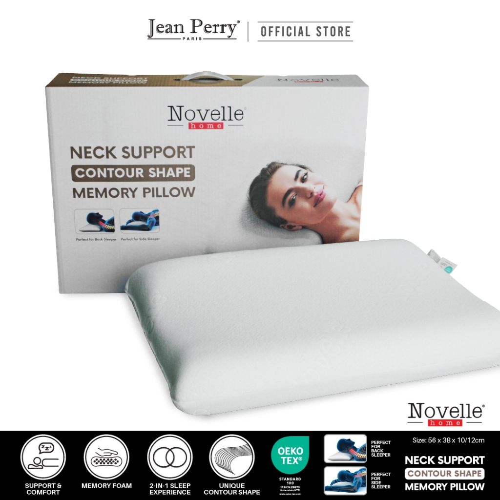 Novelle Neck Support Contour Shape Memory Pillow