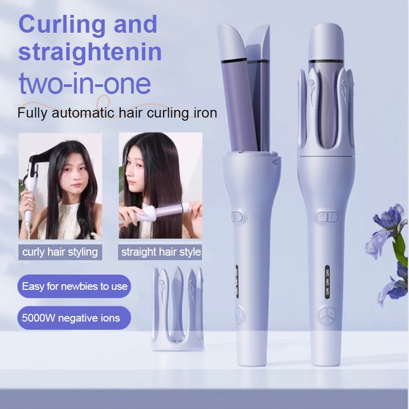 2 in 1 Auto Hair Curler Roller Automatic Ceramic Curler 32mm Ceramic Curling Machine Hair Roller Adjustable Temperature