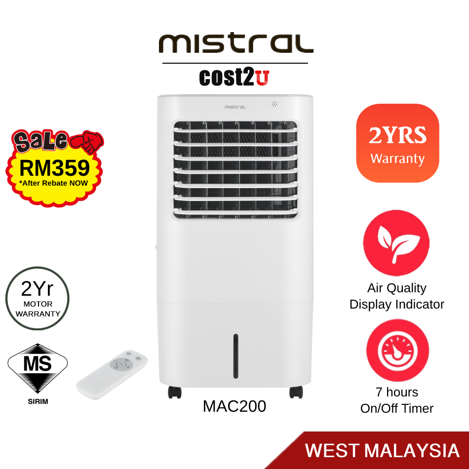 Khind Honeywell 25L INVERTER Air Cooler | CL25AE MAC200 Mistral Air Cooler Fan Penyejuk Udara Kipas Sejuk Aircon 冷气机