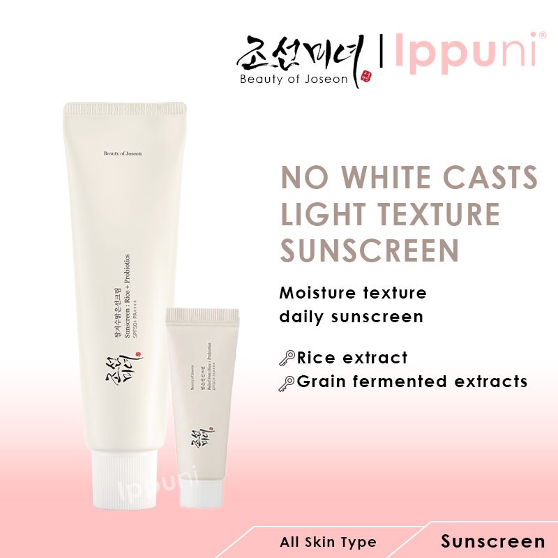 Beauty Of Joseon Relief Sun : Rice + Probiotics (SPF50+ PA++++) 10/50ml [Rice Extract+ Grain fermented]