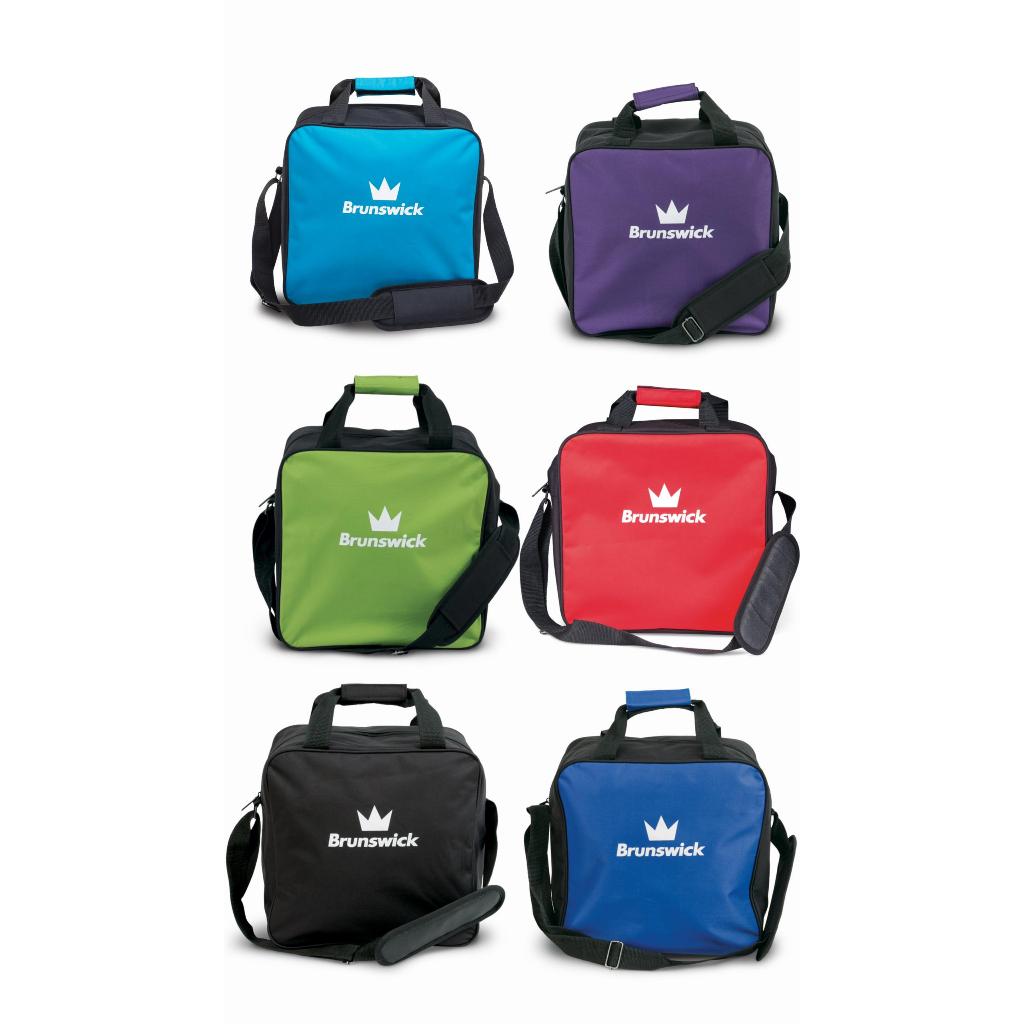 Bowling Bag - Brunswick- 1 Ball Tote Red/Blue/Purple/Lime/Blue Wave/Black-X Proshop - X Pro Shop - XPROSHOP