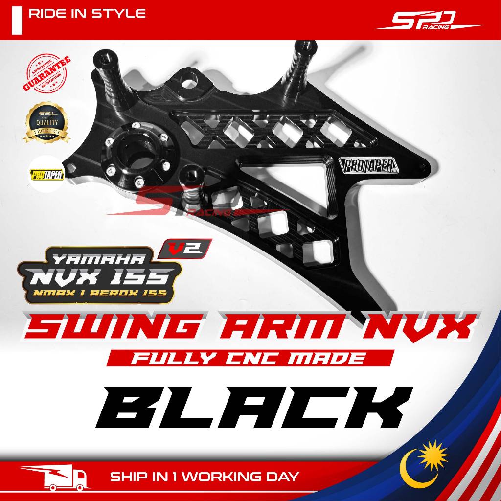 NVX Swing Arm I Full Chrome I Full Black Protaper For NVX 155 V2