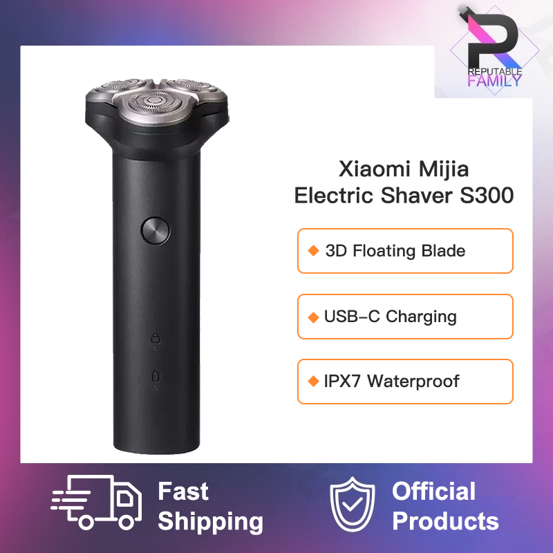 Xiaomi Mijia Electric Shaver S300 S500 IPX7 Waterproof Shaver Men Razor Beard Shaver Machine Rechargeable Beard Trimmer