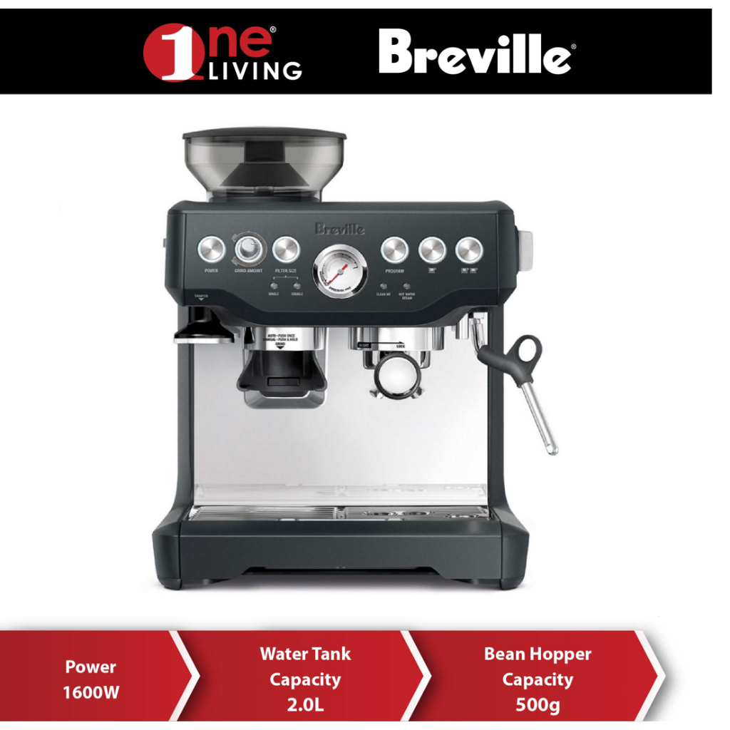 Breville the Barista Express Espresso Machine Charcoal BES870