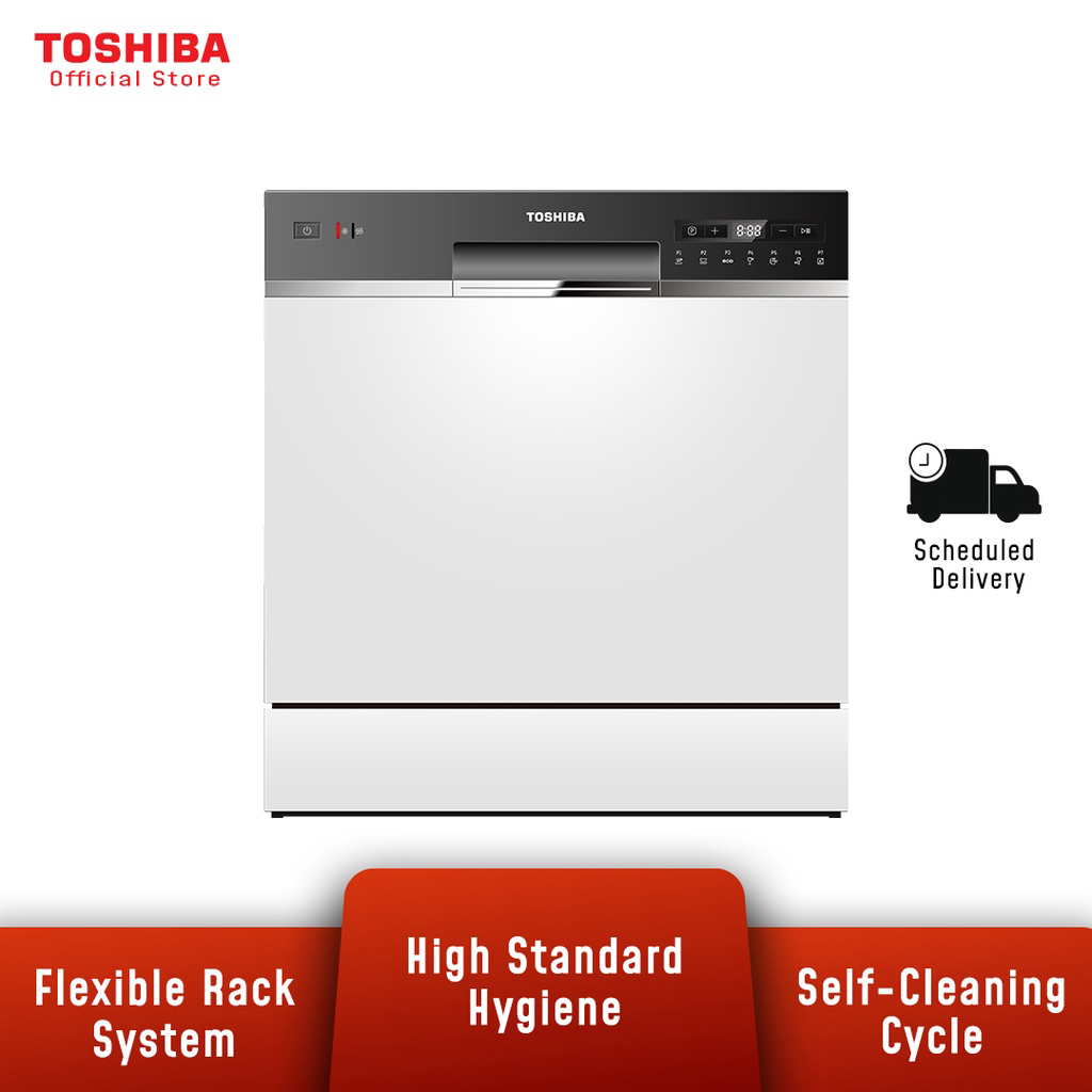 Toshiba DW-08T1(S)-MY 8 Place Settings Table Top Dishwasher