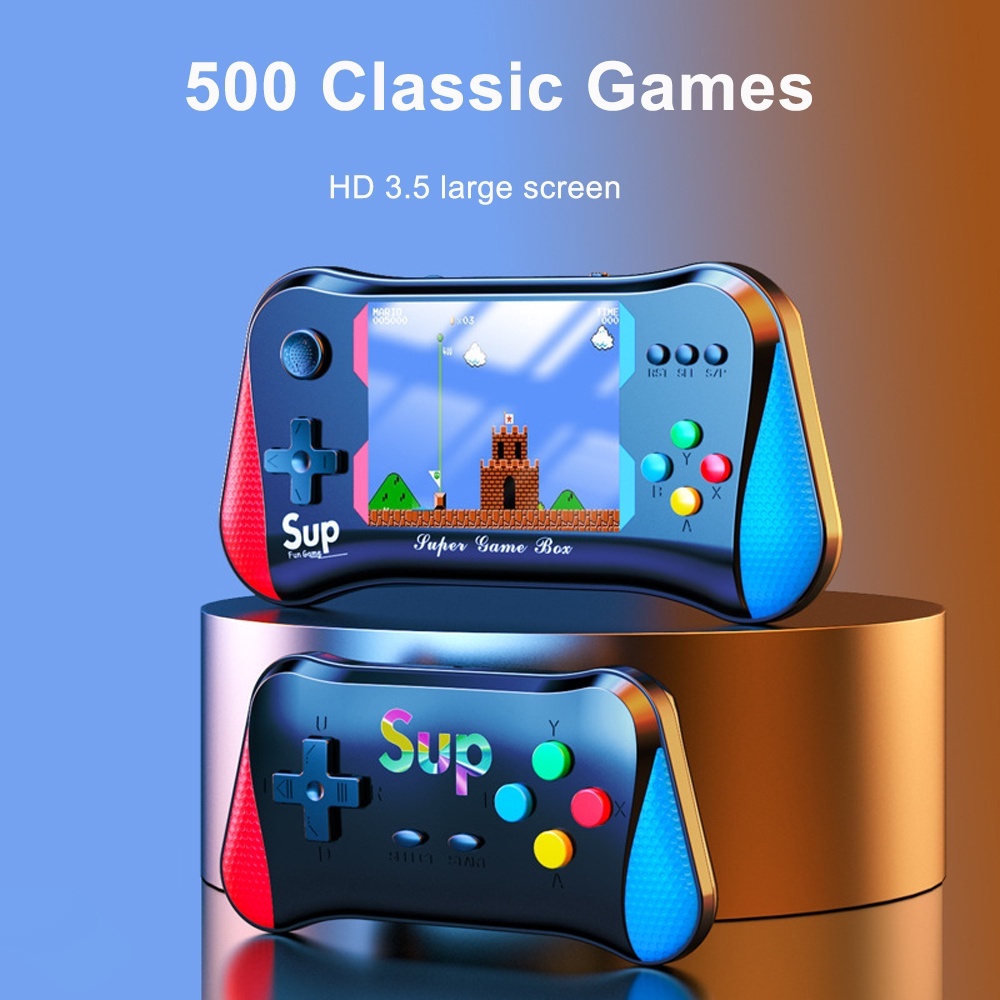 500 Games NOVA X7M Console Portable Handheld Game Players 3.5" HD Gameboy Large Screen Retro SUP Video Game Console