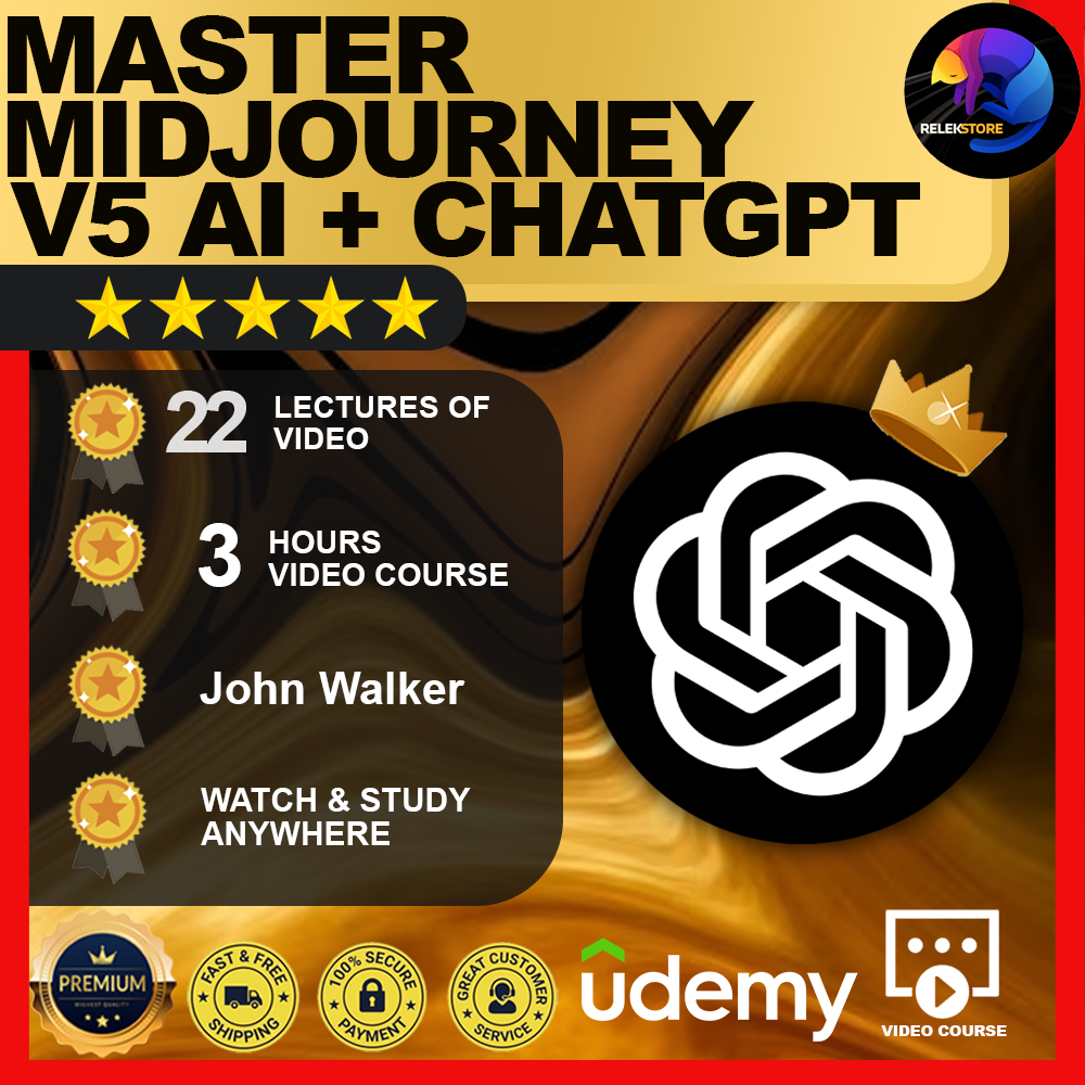 [Video Course] Master MidJourney V5 ai + ChatGPT to Create Consistent image