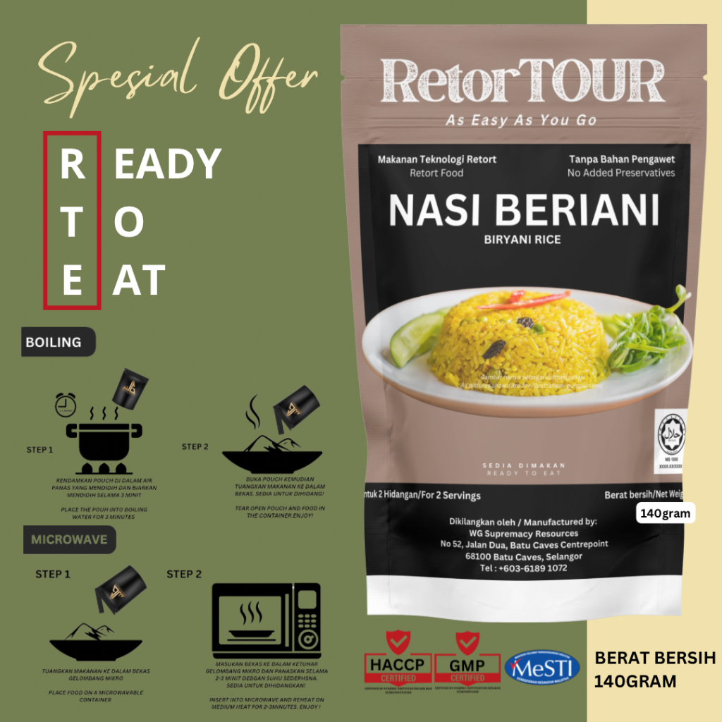 NASI BRIYANI 140g READY TO EAT