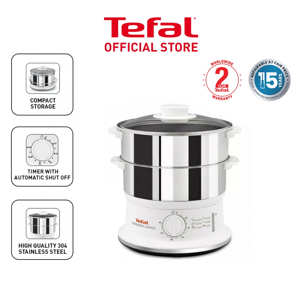 Tefal Convenient Steamer  Stainless Steel (VC1451)