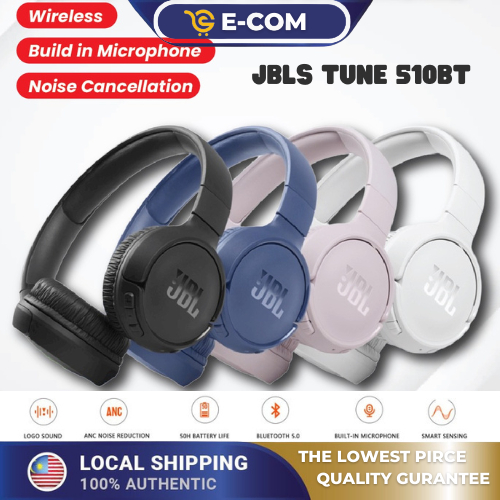 JBLLL TUNE 510BT Headphone  Wireless on-ear headphones with Built-in Microphone | Pure Bass Sound| Fully Foldable | Fast