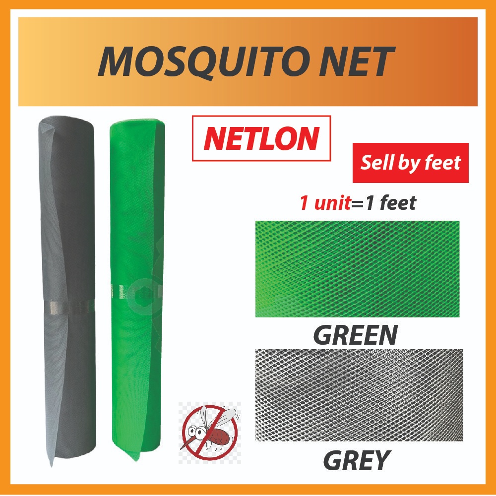 [Sell By Feet] Jaring Nyamuk / Insect Mosquito Screen Netting. Good Quality Mosquito Net. 1FT x 4FT