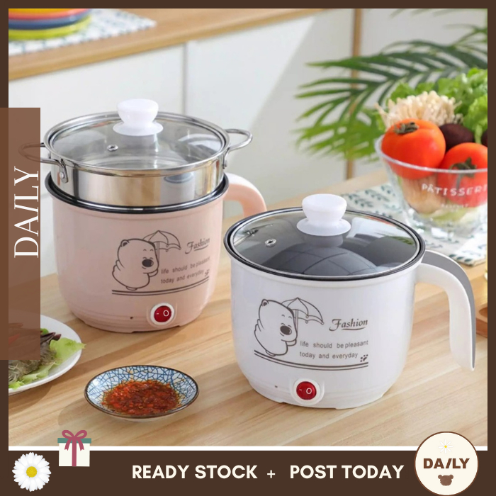 Daily 1.8L Non Stick Multi function Electric Cooker Rice Cooker Steamer Frying Pan Port…