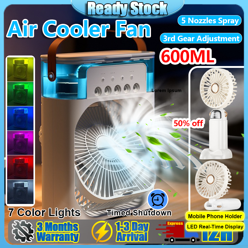 Mini Fan Kipas Angin Portable Fan Humidifier Portable Air Conditioner Cooler Camping Kipas Tangan Table Fan USB Spray 风扇