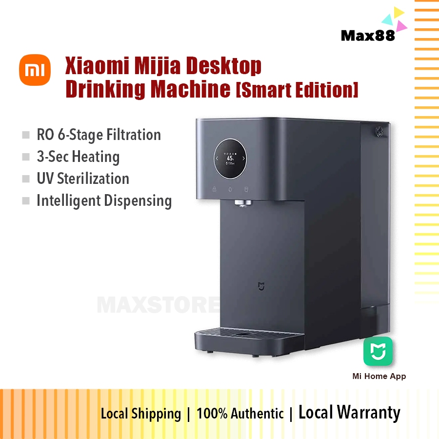 Xiaomi Mijia Desktop Drinking Machine (Smart Edition) RO 6 Stage Filtration Hot Water Dispenser UL Sterilization Tank