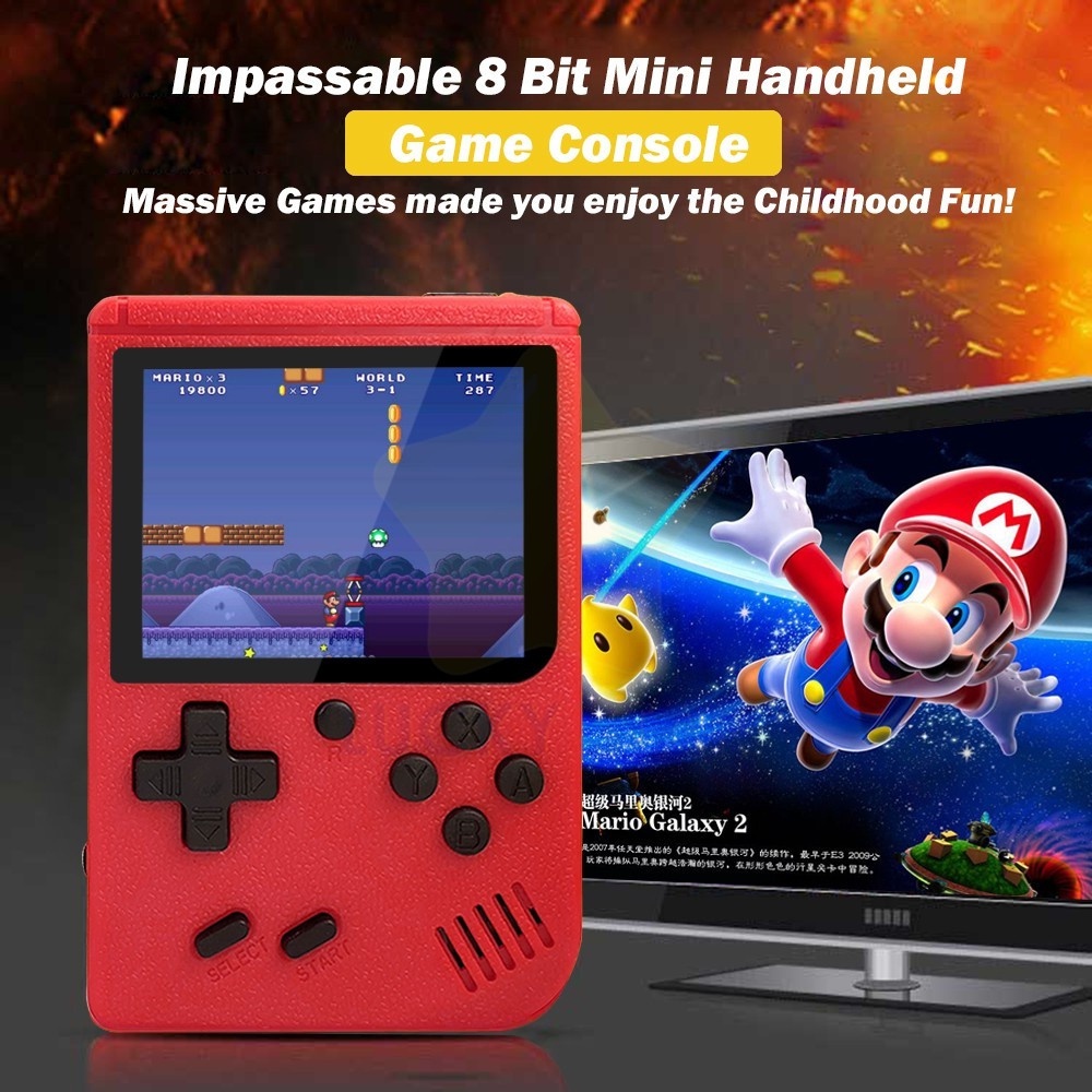 Mini 400 in 1 Game Console Retro FC Handheld Gameboy Mini Game Machine Gaming Konsol permainan tangan AV Out TV Gamebox