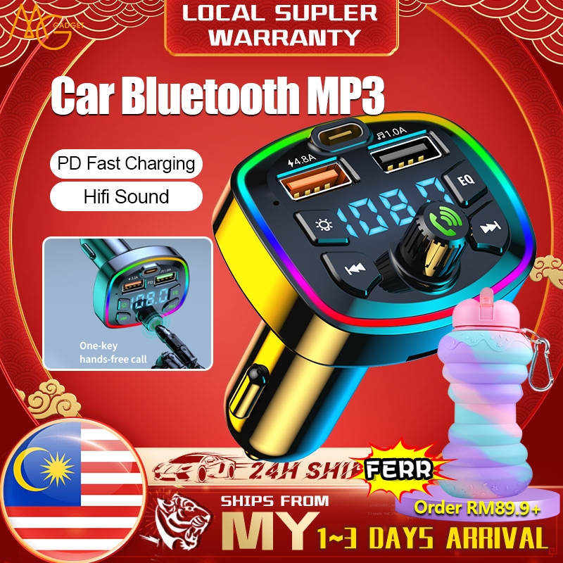 Car MP3 Player Radio Kereta Handsfree Bluetooth FM Transmitter Wireless Dual USB Car Charger Bluetooth Car Kit車載藍牙接收器