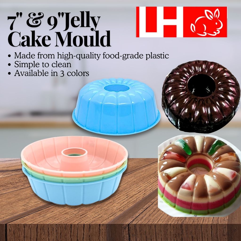 7"/ 9" Blue Round Jelly Mould/ Acuan Bulat Kek Kukus/ Jelly Puding