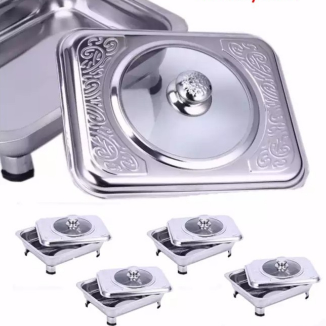 5 Set 34x28 BUFFET EMBOSSED /BUFFET TRAY SET / BUFFET FOOD TRAY / SERVING TRAY /FOOD PAN KENDURI SET / CATERING TRAY