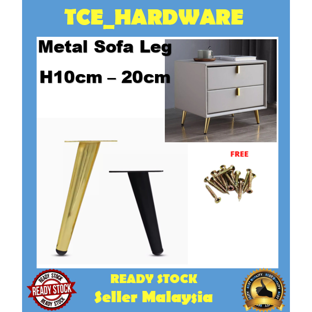 Sofa Leg Gold 4"5"6"8"Furniture Upholstery Solid Steel Sofa Leg Furniture Leg Cabinet Leg DIY