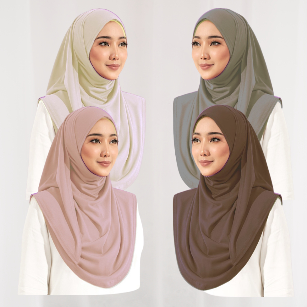 Tudung Sarung Instant Hadiya I Moscrepe I M