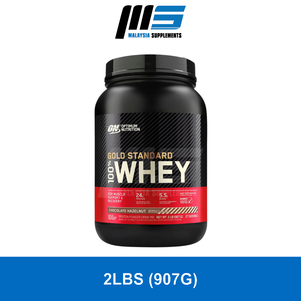 Optimum Nutrition Gold Standard Whey, 2lbs - 100% Whey Protein Powder, Muscle Building, Lean Muscle