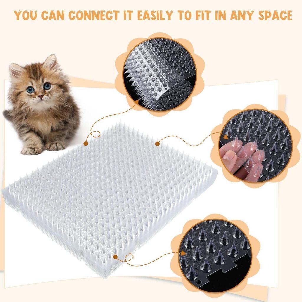 READY STOCK Garden Cat Scat Mat Anti Cat Bird Spike Repellent Mat Prevent Dog Digging 防猫刺网垫