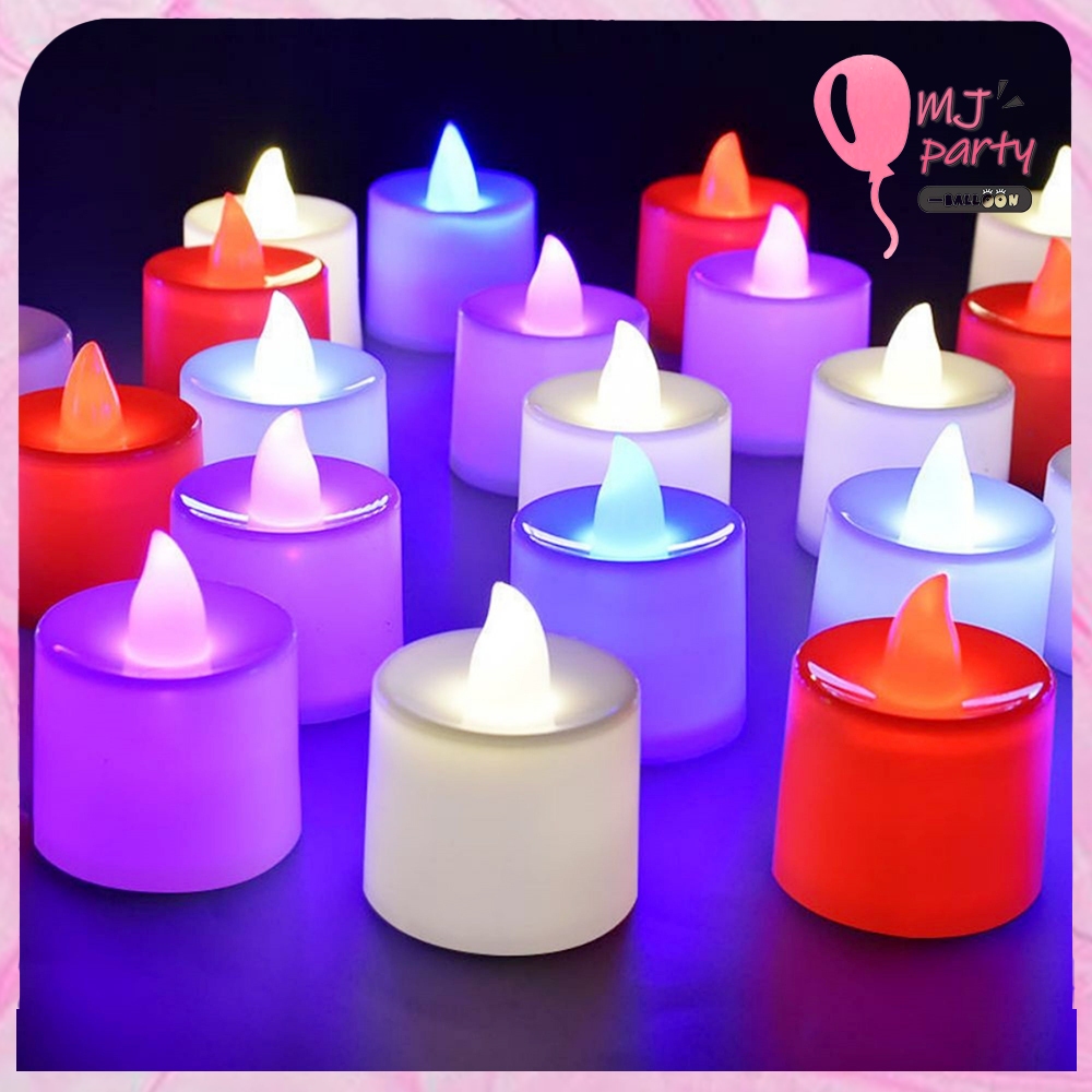 Flameless Smokeless Romantic LED Candle Night Light Lamp Wedding Party Lampu Lilin
