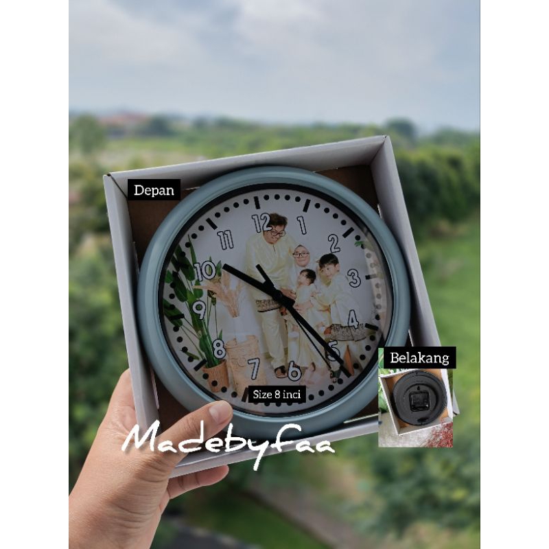 JAM DINDING CUSTOM/ BERCETAK/ HADIAH WEDDING/HADIAH HARI GURU/HADIAH JAM DINDING MURAH /WALL CLOCK