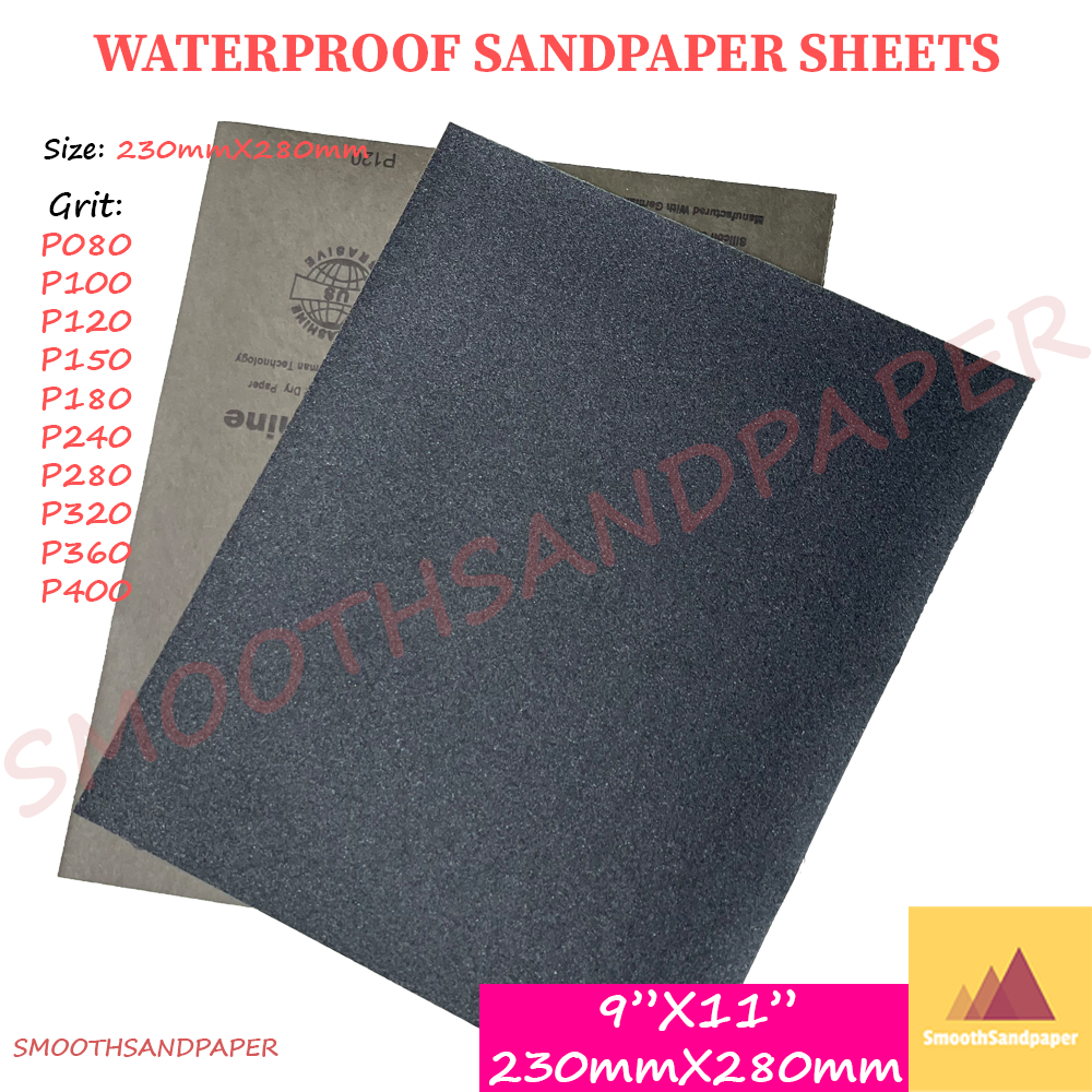 [Ready Stock] 100pcs Waterproof Sandpaper 9''x11'' | Kertas Pasir Kalis Air, Cat Kereta, Logam | 乳胶纸 耐水砂纸 image 5