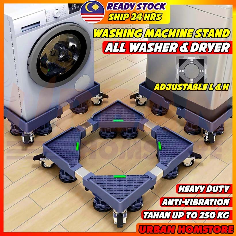 UBH 250KG Heavy Duty Washing machine stand base wheel Fridge Refrigerator stand wheel Roda mesin basuh peti sejuk