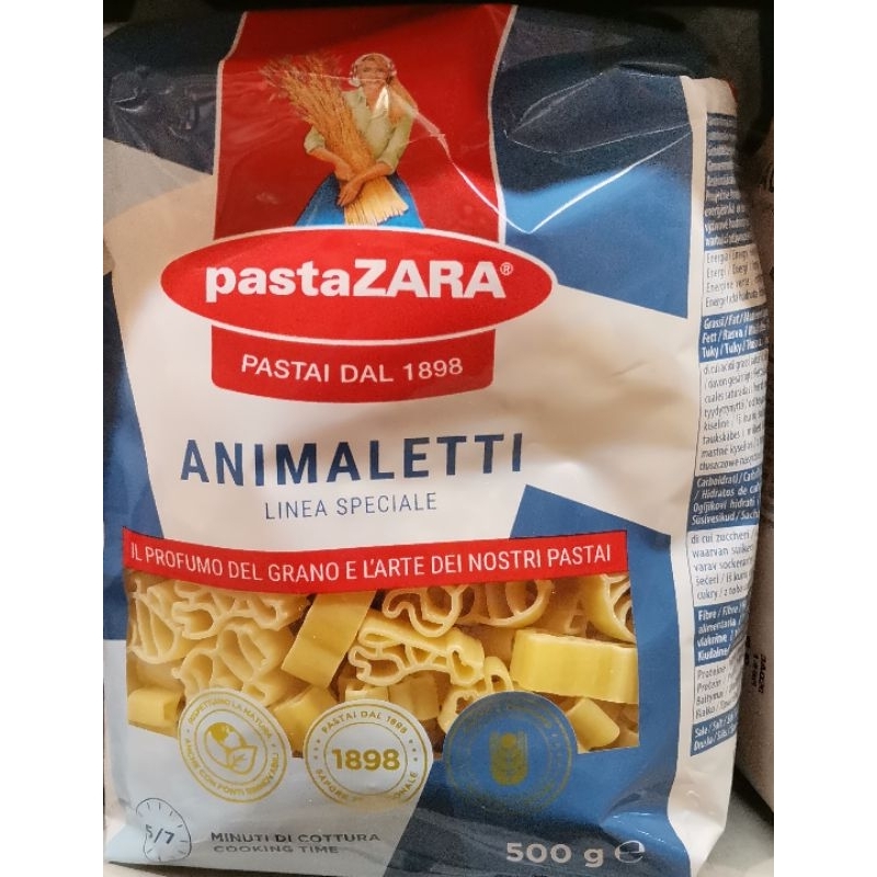 PastaZara Le Fantasie Animaletti Pasta 500g