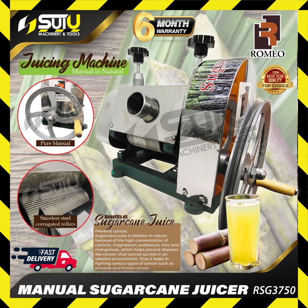 【TOP QUALITY】ROMEO RSG3750 Mesin Tebu / Manual Sugarcane Juicer