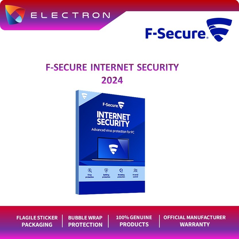 F-secure Antivirus 1 User 3 Years License - Advanced Protection For PC