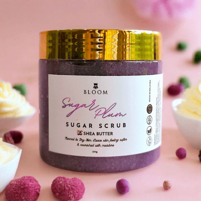 Sugar Plum - Body Scrub for Smooth Supple Skin, 250g