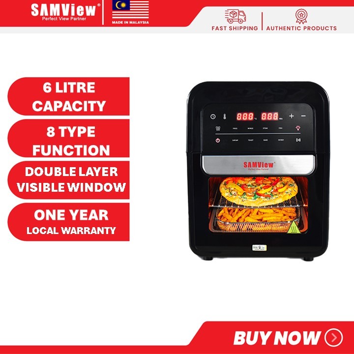 SAMView Multi-purpose Digital Air Fryer Oven AF536T w/ST Approval (6L)