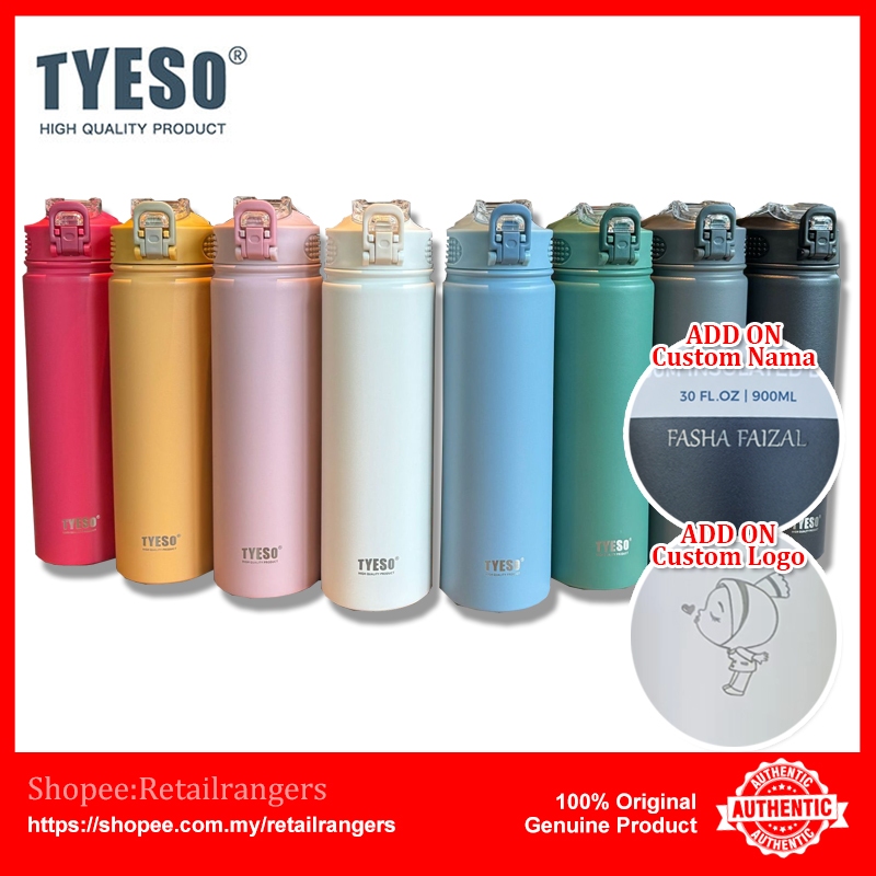 Tyeso 304 Stainless Steel Thermos Tumbler Bottle With Straw Starbucks Macaron Mug Cup Vacuum Water Bottle Cool Ice Gift