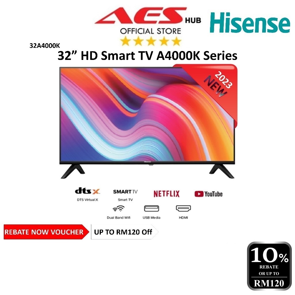 CAN SETUP Hisense Smart TV 43" 40" 32" Inch Television Smart TV 32 Inch Murah LED TV 电视机 32A4000K