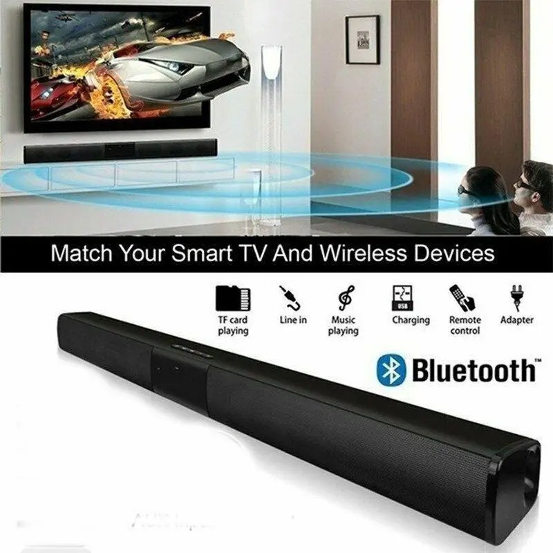 Wireless Bluetooth 5.0 Bluetooth Soundbar Home Theater Soundbar With Subwoofer 3D Effect USB Slot Sound Bar TV Speaker